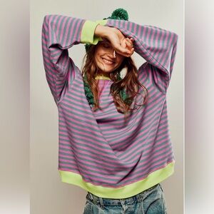 Free People Classic Oversized Crewneck